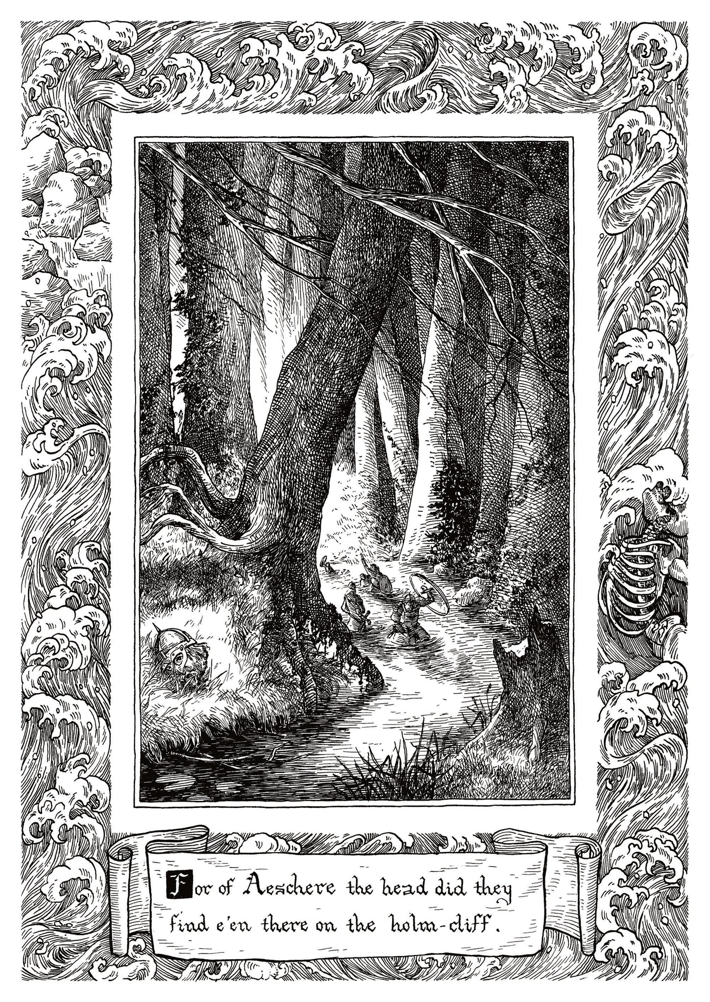 Beowulf Print - Aeschere's head