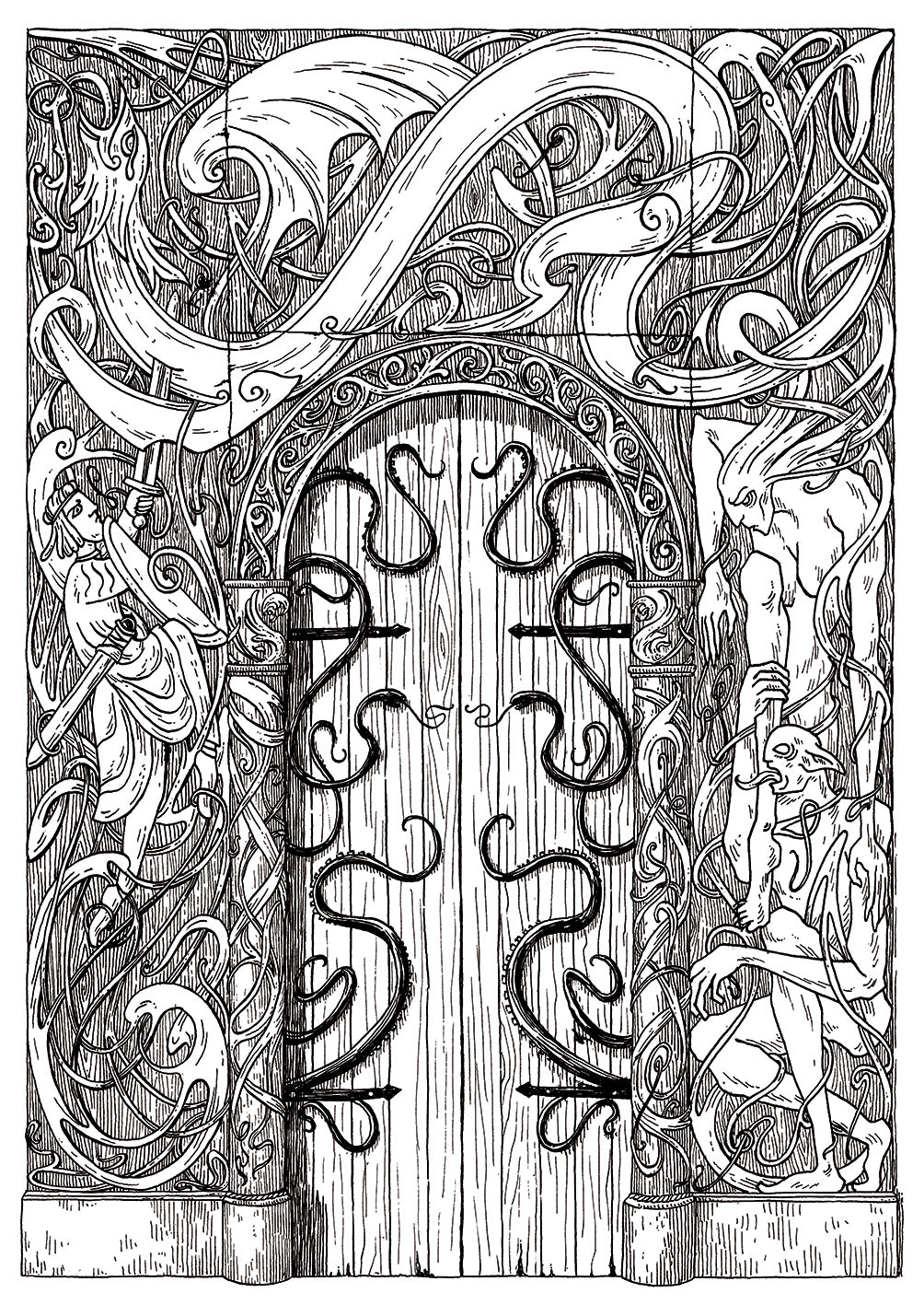 Beowulf Print - The Door