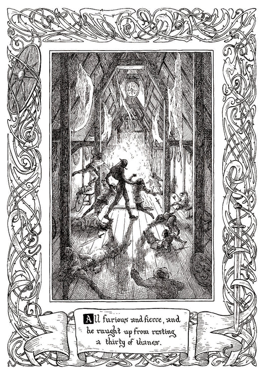 Beowulf Print - All Furious and Fierce
