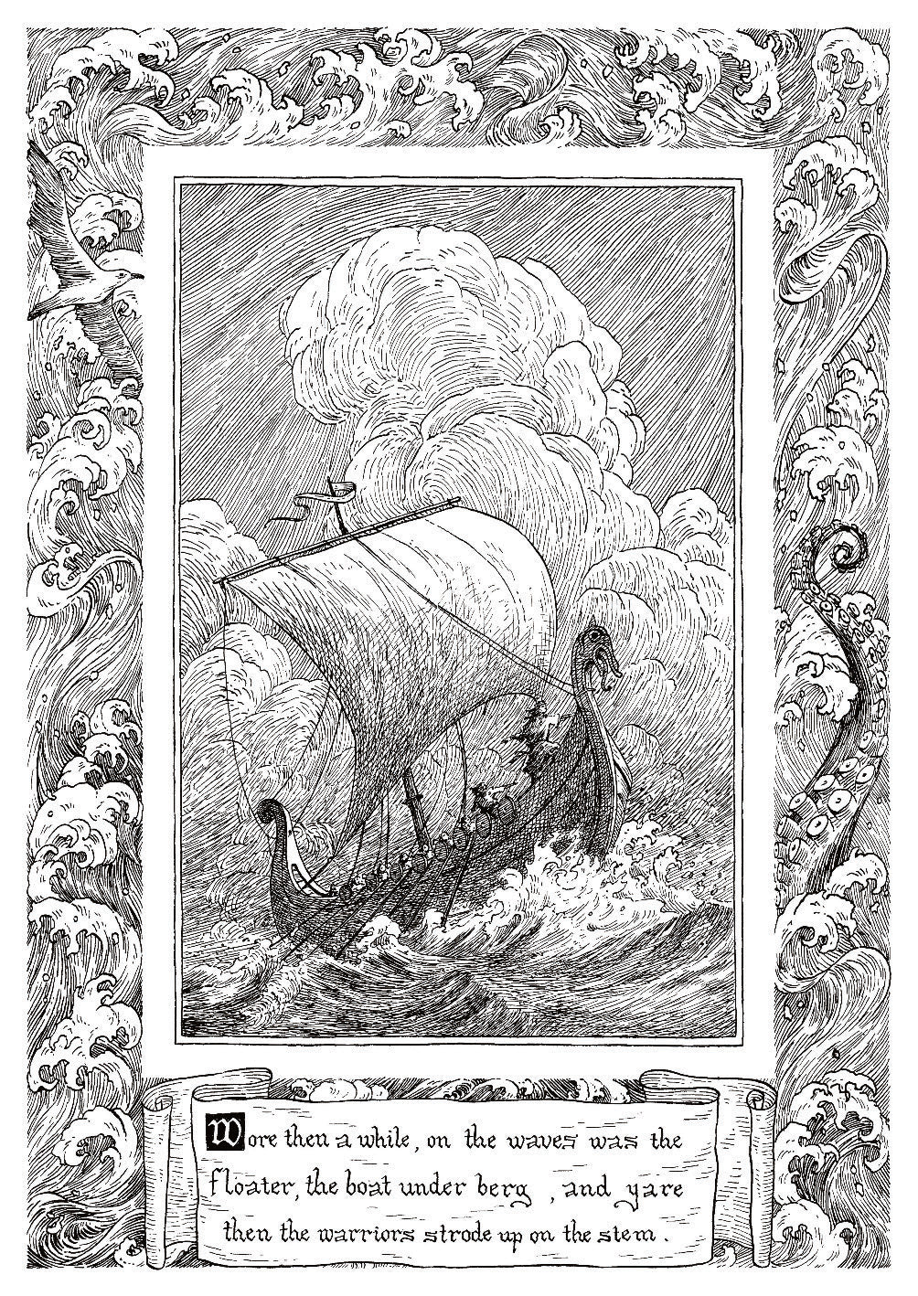 Beowulf Print - The Song of War Greedy – Boddington & Royall