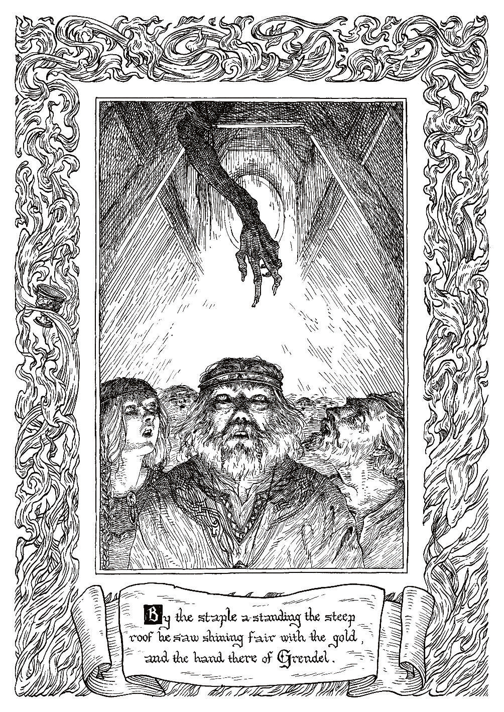 Beowulf Print - The Hand there of Grendel