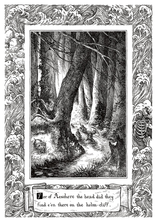Beowulf Print - Aeschere's head