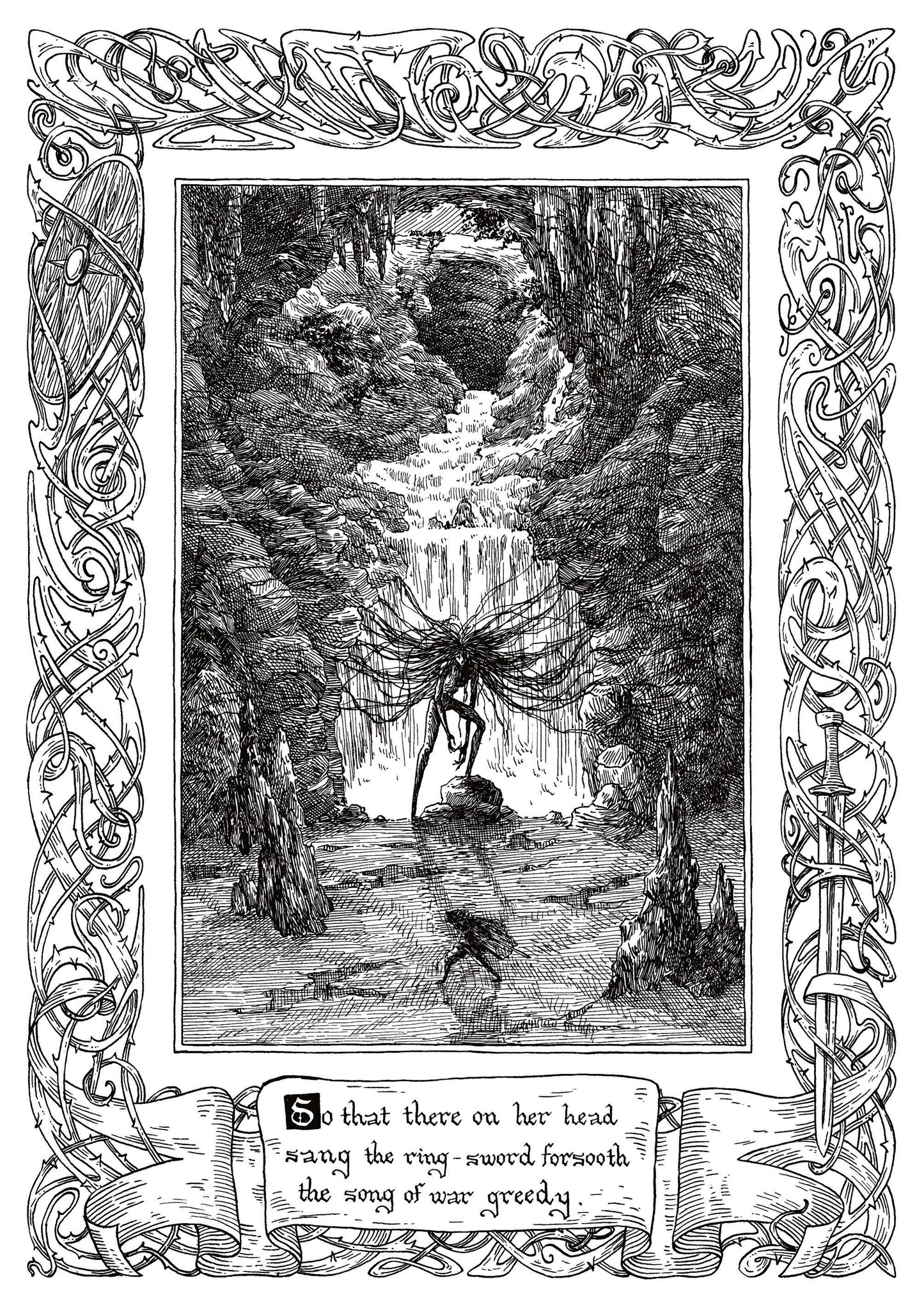 Beowulf Print - The Song of War Greedy