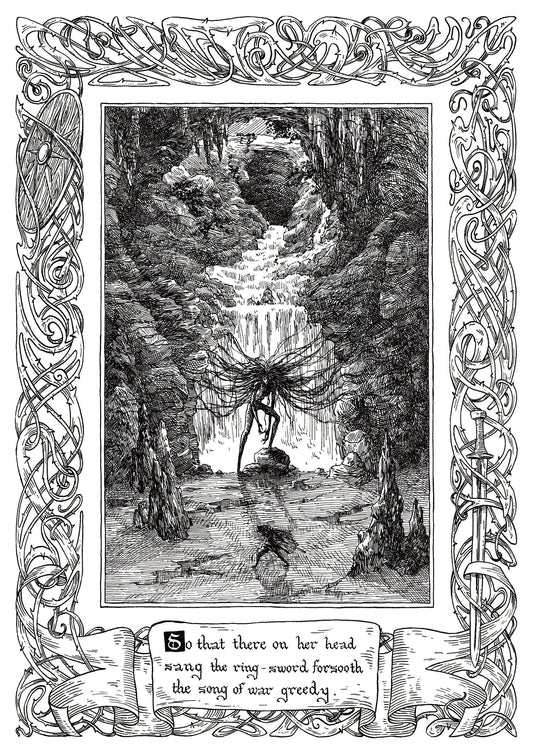 Beowulf Print - The Song of War Greedy